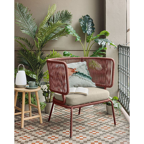 Кресло La Forma Nadin S736J86 Терракотовый-1