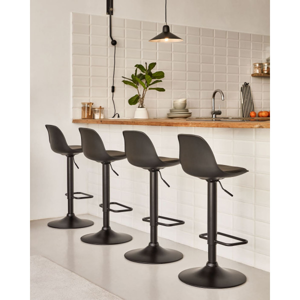 Барний стілець La Forma ORLANDO-T CC3015U01 Чорний-3