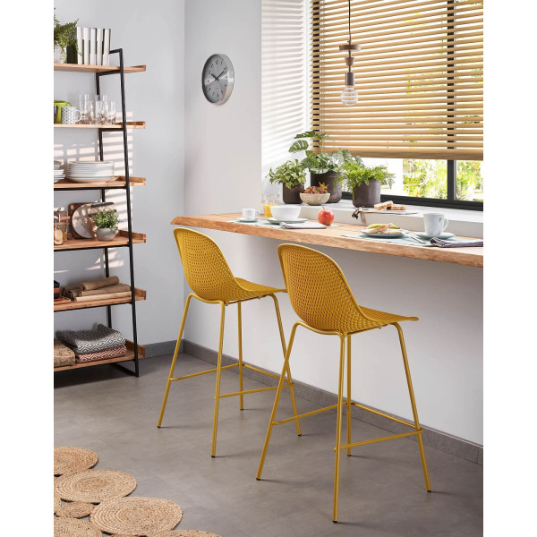 Барный стул La Forma Quinby Желтый-1