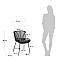 Стул La Forma Surpik CC1745S02 Черный-9-thumb