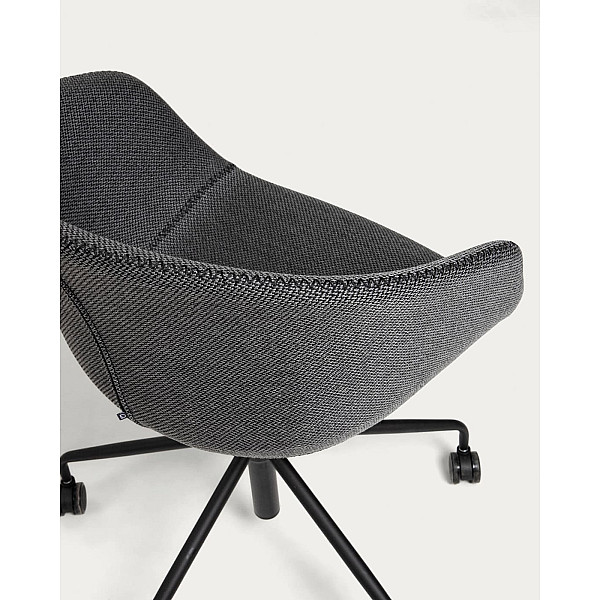 Стілець на коліщатках La Forma ZADINE Темно-сірий-4