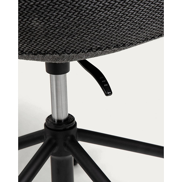 Стілець на коліщатках La Forma ZADINE Темно-сірий-7