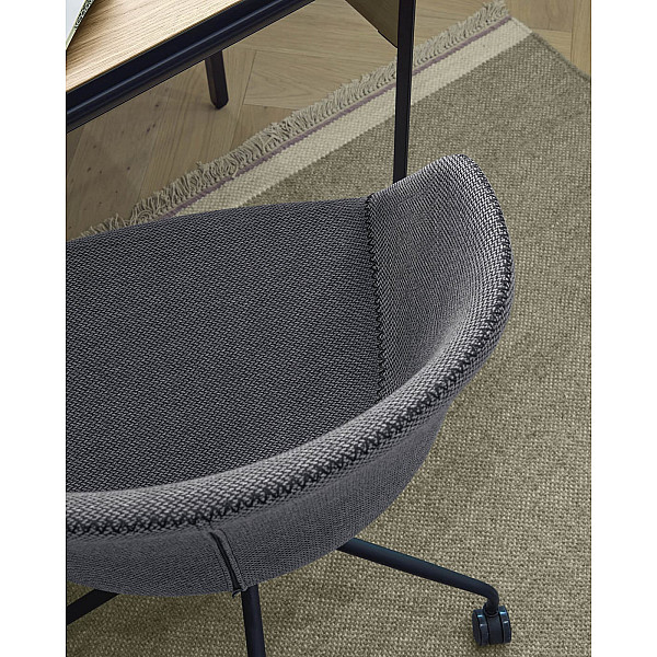 Стілець на коліщатках La Forma ZADINE Темно-сірий-5