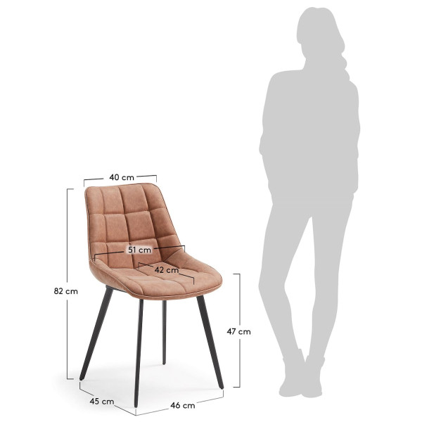 Стул La Forma ADAH CC0248UE86 Коричневый-7