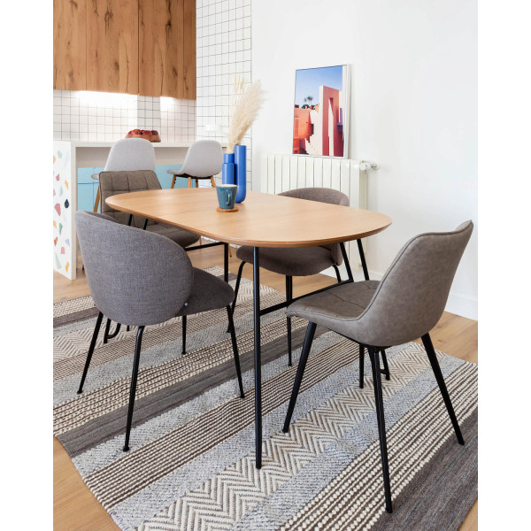 Стілець La Forma ADAH CC0248UE85 Сіро-бежевий-5