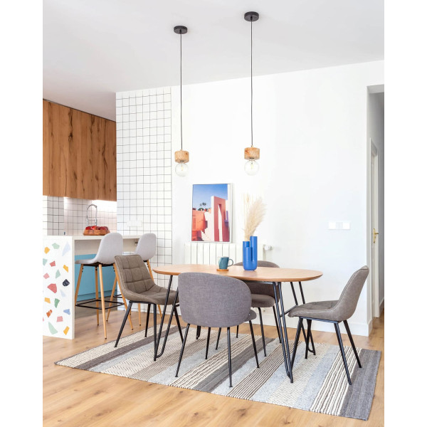 Стілець La Forma ADAH CC0248UE85 Сіро-бежевий-3