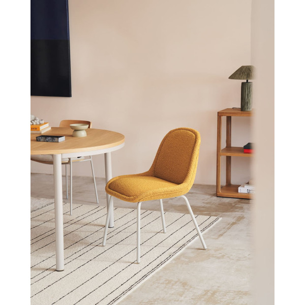 Стілець La Forma AIMIN CC6853J81 Гірчичний букле-1
