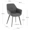 Стул La Forma AMINY CC0253VD03 Серый ткань-11-thumb
