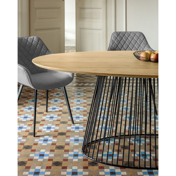 Стул La Forma AMINY CC0253VD03 Серый ткань-2