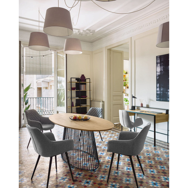 Стул La Forma AMINY CC0253VD03 Серый ткань-1