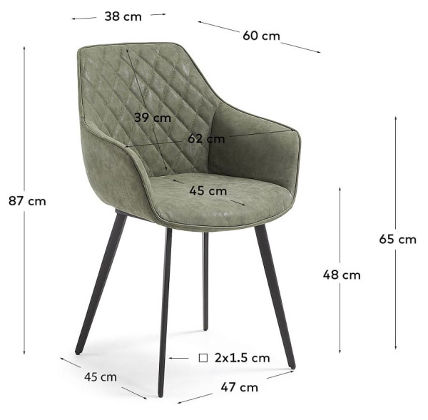 Стул La Forma AMINY Зеленый CC0253UE19-5