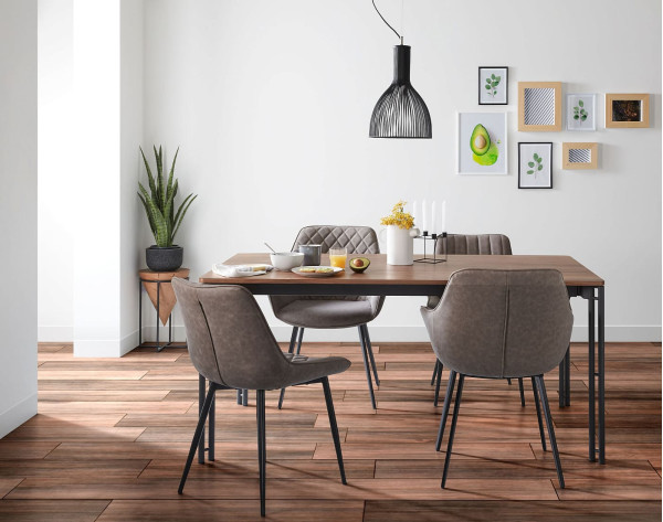 Стул La Forma AMINY CC0253UE85 Серо-коричневый-4