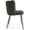 Стул La Forma Aniela CC2025J01 Черный букле-3-thumb