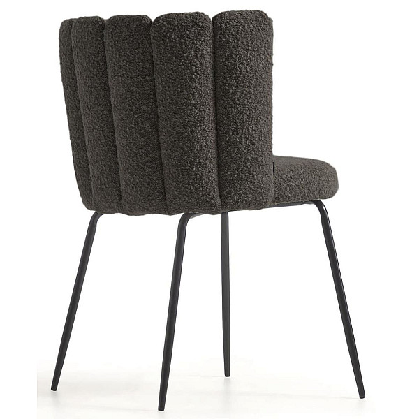 Стілець La Forma Aniela CC2025J01 Чорний букле-4