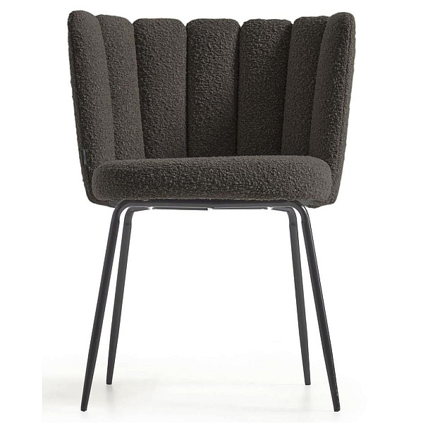 Стілець La Forma Aniela CC2025J01 Чорний букле-2