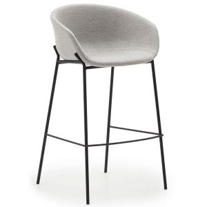 Барный стул La Forma YVETTE CC1081VD14 Серый ткань