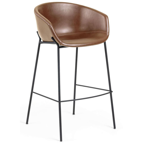Барный стул La Forma ZADINE CC1081U10 Коричневый экокожа-0