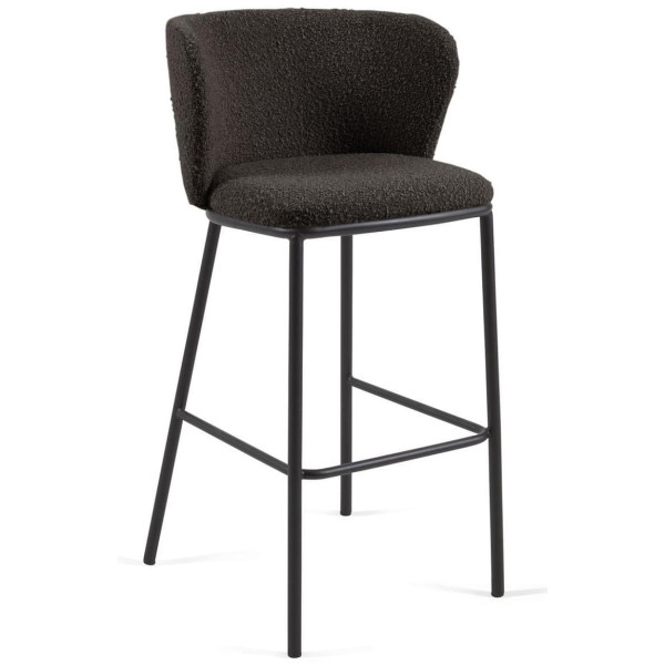 Барный стул La Forma CISELIA CC3001J01 Черный букле-0