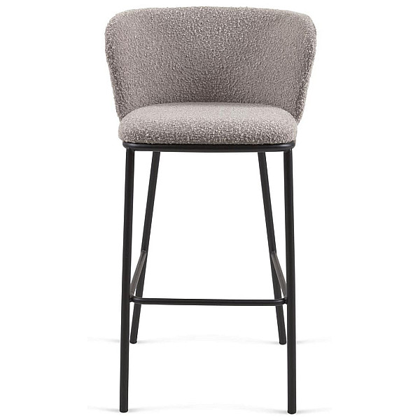 Барний стілець La Forma CISELIA CC3001J14 Сірий букле-6