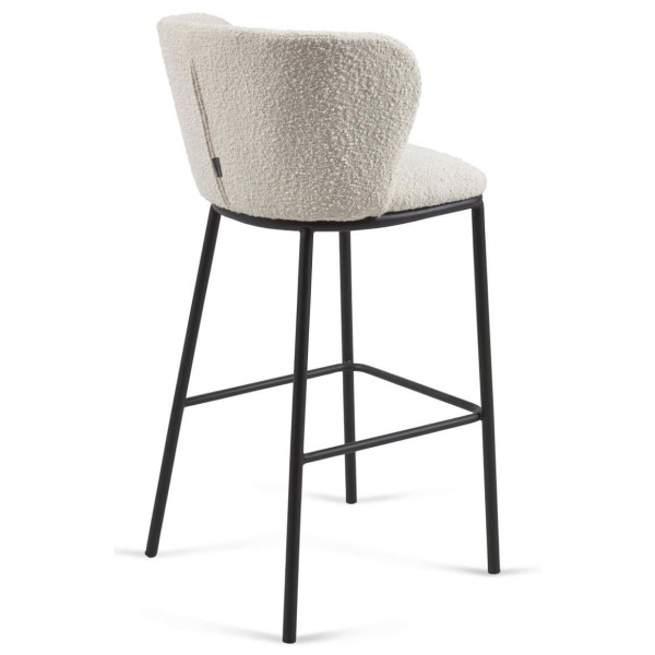 Барний стілець La Forma CISELIA CC3001J33 Білий букле-8