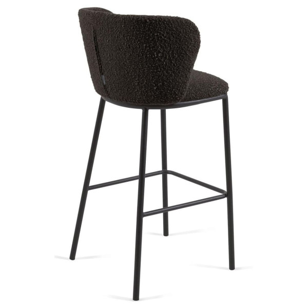 Барный стул La Forma CISELIA CC3001J01 Черный букле-4