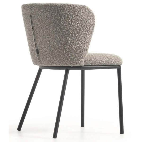 Стілець La Forma Ciselia CC3000J14 Світло-сірий букле-10