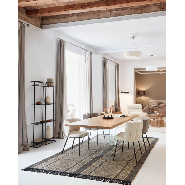 Стілець La Forma Ciselia CC3000J14 Світло-сірий букле-2