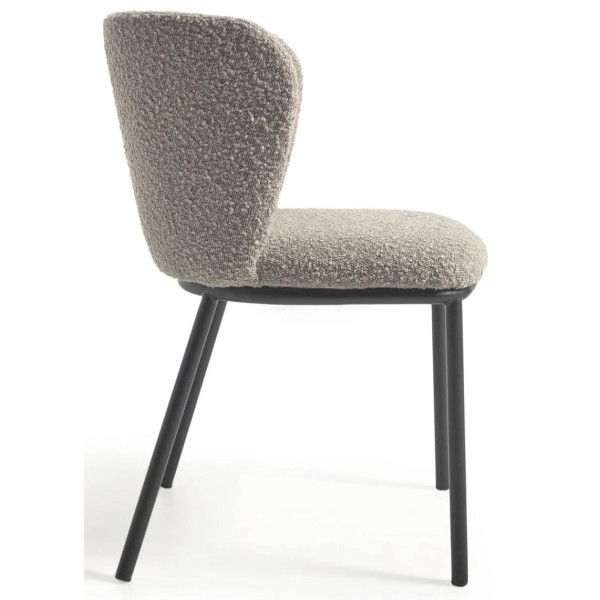 Стілець La Forma Ciselia CC3000J14 Світло-сірий букле-9