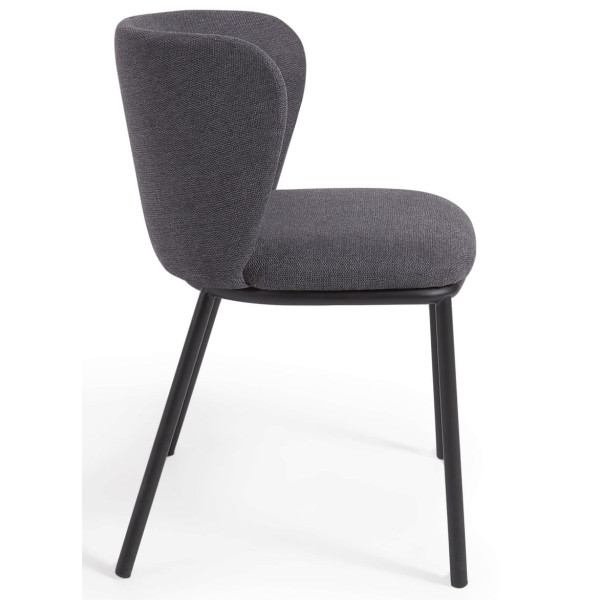 Стул La Forma CISELIA CC3000KY15 Темно-серый ткань синель-9