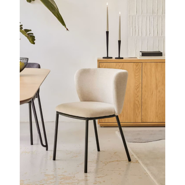 Стул La Forma CISELIA CC3000KY12 Бежевый ткань синель-1