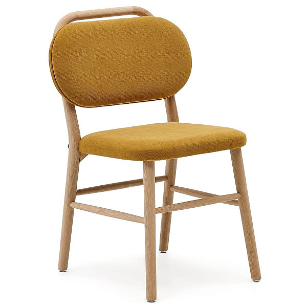 Стілець La Forma HELDA Гірчичний C0100010MY81 тканина синель-0