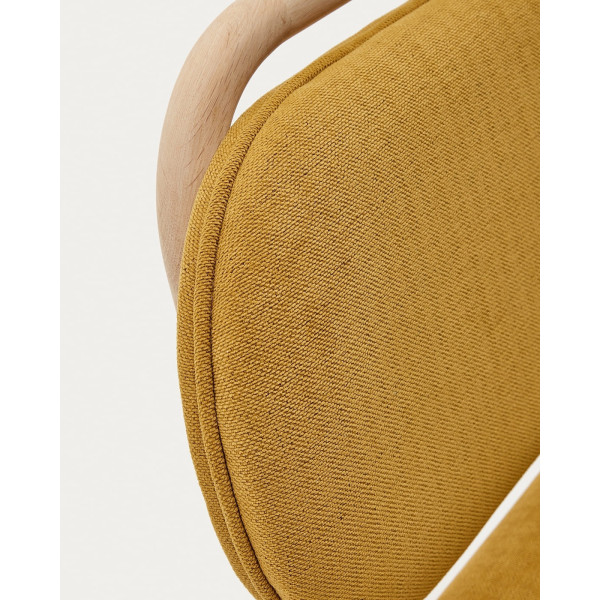Стілець La Forma HELDA Гірчичний C0100010MY81 тканина синель-10