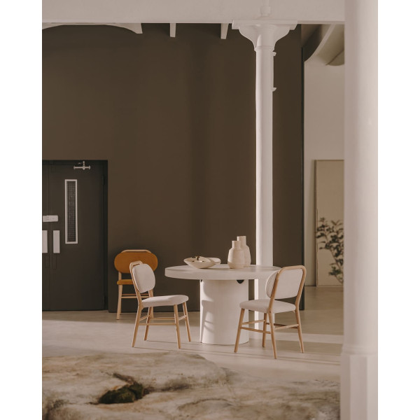 Стілець La Forma HELDA Бежевий C0100010MY12 тканина синель-2