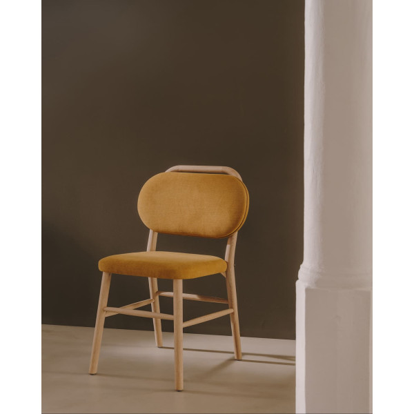 Стілець La Forma HELDA Гірчичний C0100010MY81 тканина синель-2
