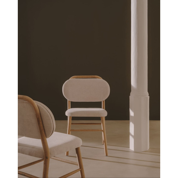 Стілець La Forma HELDA Бежевий C0100010MY12 тканина синель-1