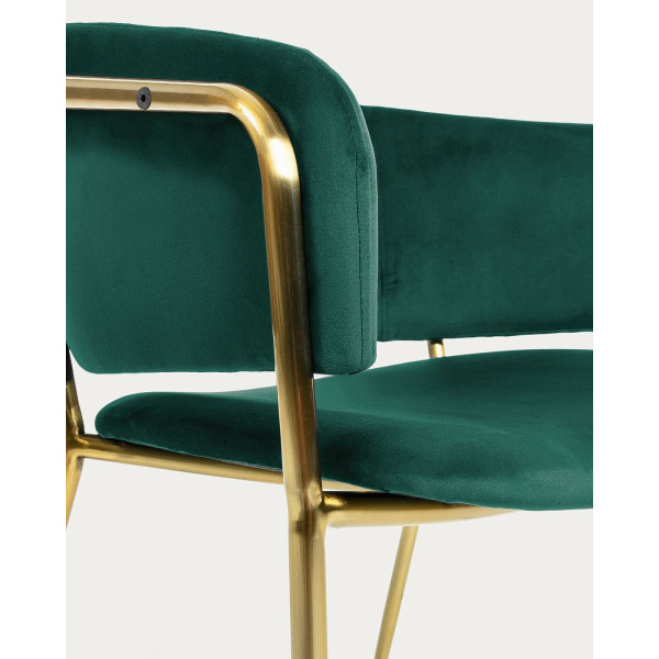 Крісло La Forma KONNIE Зелений велюр-9