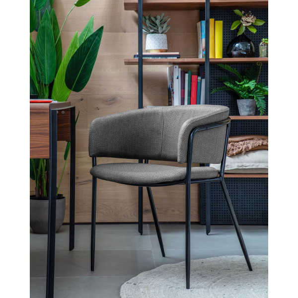 Крісло La Forma KONNIE CC0297VD03 Сірий-4