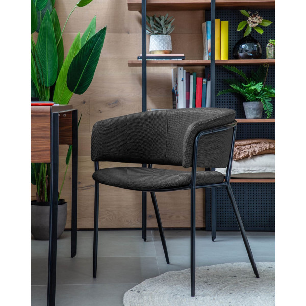 Стілець La Forma KONNIE CC0297VD15 Графіт-1