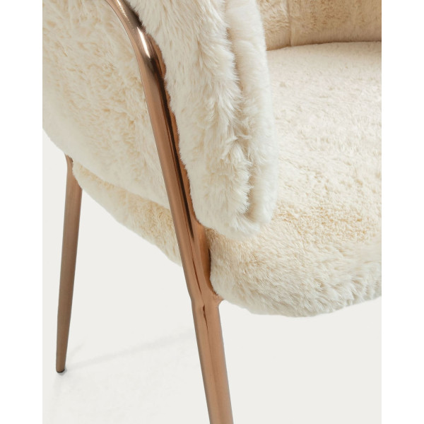 Крісло La Forma KONNIE Білий екомех-3