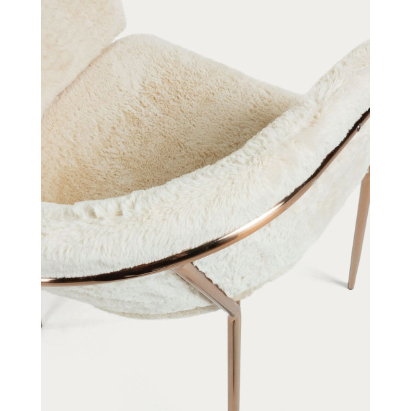 Крісло La Forma KONNIE Білий екомех-4