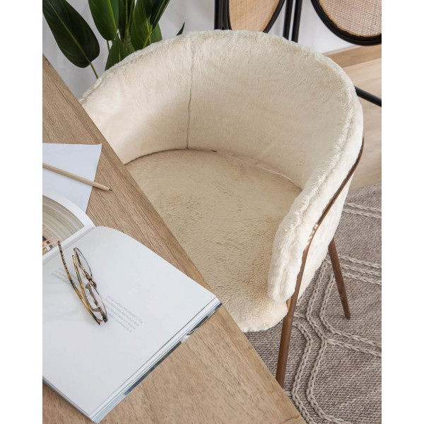 Крісло La Forma KONNIE Білий екомех-2