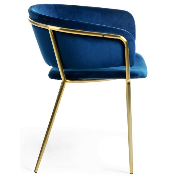 Крісло La Forma KONNIE Синій велюр-2