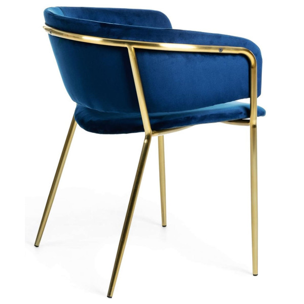 Крісло La Forma KONNIE Синій велюр-4