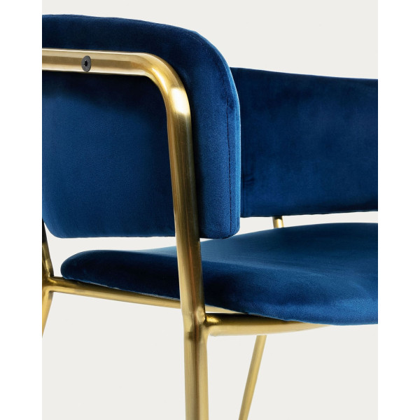 Крісло La Forma KONNIE Синій велюр-6