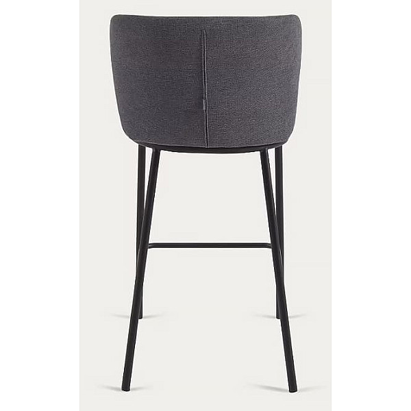 Полубарный стул La Forma CISELIA CC3001KY15H Темно-серый ткань синель-4