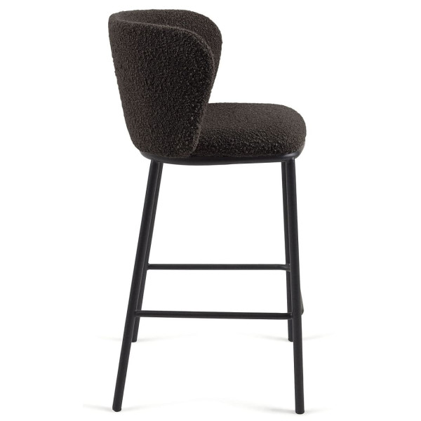 Полубарный стул La Forma CISELIA CC3001J01H Черный букле-3