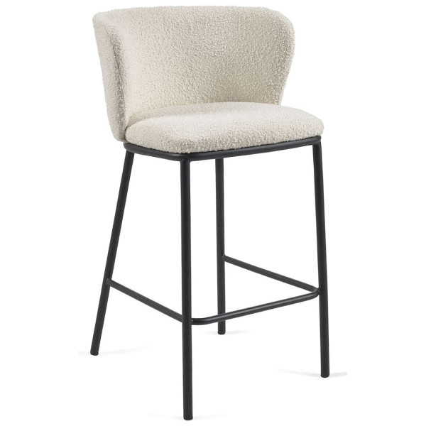 Полубарный стул La Forma CISELIA CC3001J33H Белый букле-0