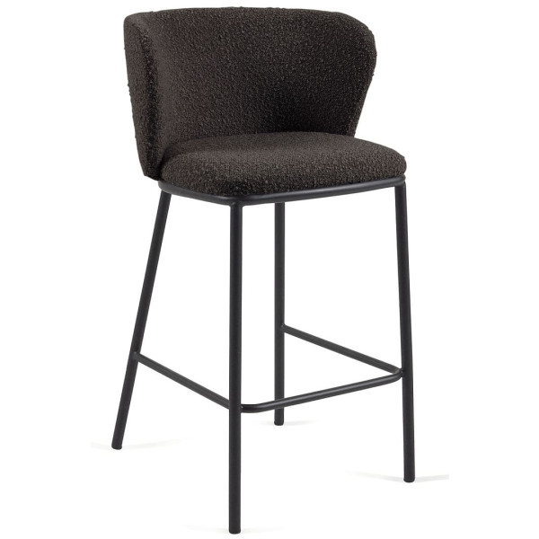 Полубарный стул La Forma CISELIA CC3001J01H Черный букле-0