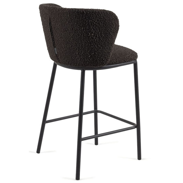 Полубарный стул La Forma CISELIA CC3001J01H Черный букле-4