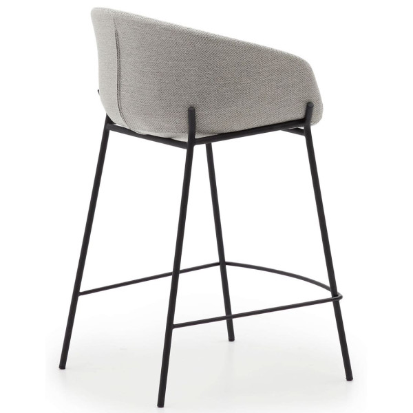 Полубарный стул La Forma YVETTE CC1081VD14H Светло-серый ткань-3